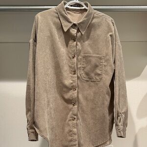 Corduroy Button-Up Shacket